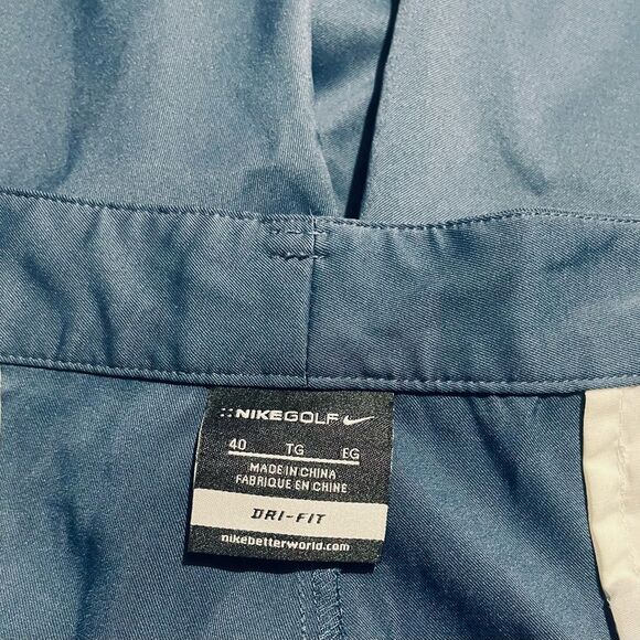 Nike golf Dri fit performance shorts golf blue summer casual men’s 40 - Picture 8 of 10